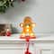 Glitzhome® 7.25'' Marquee LED Gingerbread Man Christmas Stocking Holder